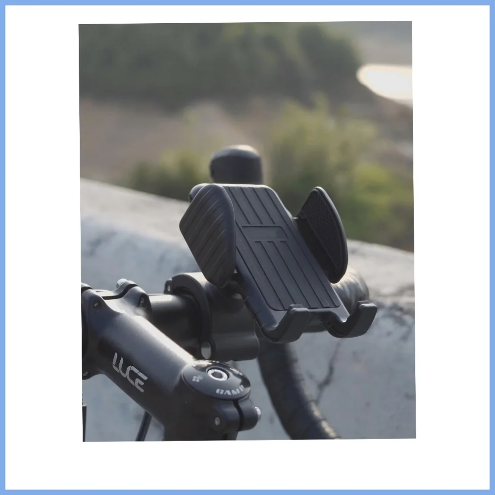Black Bicycle Mount for Cell Phones. Ideal for Wide Phones. NWT